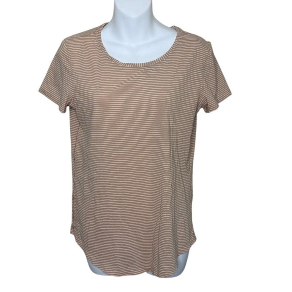 Lululemon love crew striped short sleeve tee shirt size Medium? see measurement